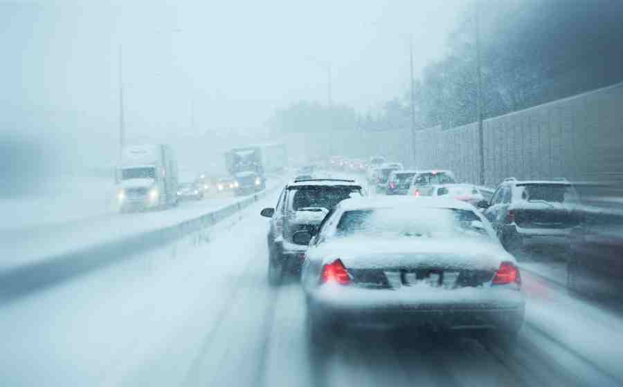 Weather conditions affecting cars